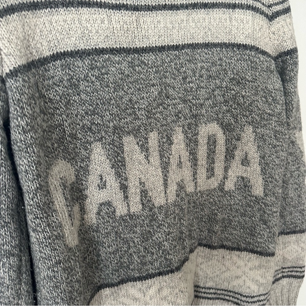 Nordic Men’s Zip Cardigan Sweater Gray XXL Canadian Cozy Outdoor Granola Vibe - Picture 6 of 12